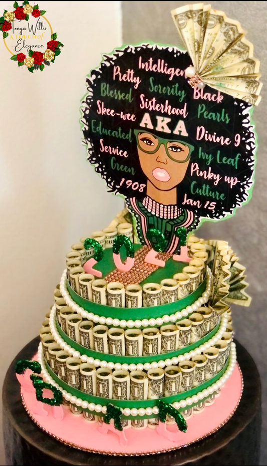 Greek Life Money Cakes