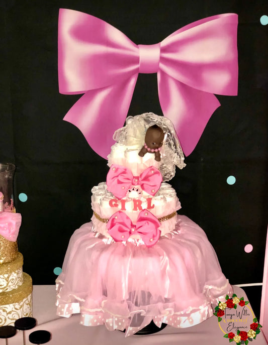 Diaper Cakes & Gender Reveal