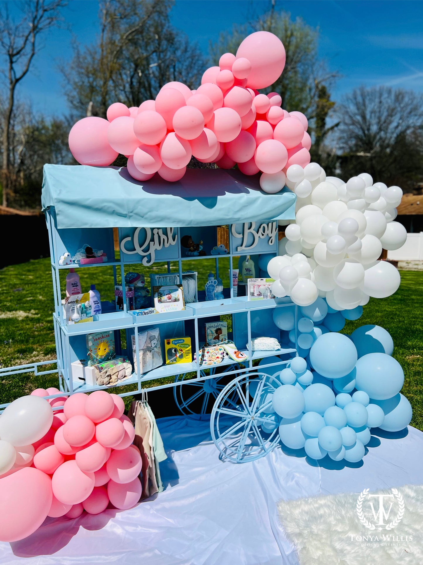 Diaper Cakes & Gender Reveal